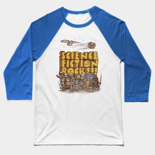 Science Fiction Rocks Baseball T-Shirt